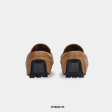 Giày Lười L05SNN - Saffiano Nâu