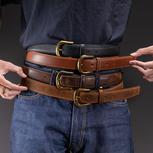 Dây Nịt Da Bò Nâu Đỏ