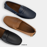 Giày Lười L05SNN - Saffiano Nâu