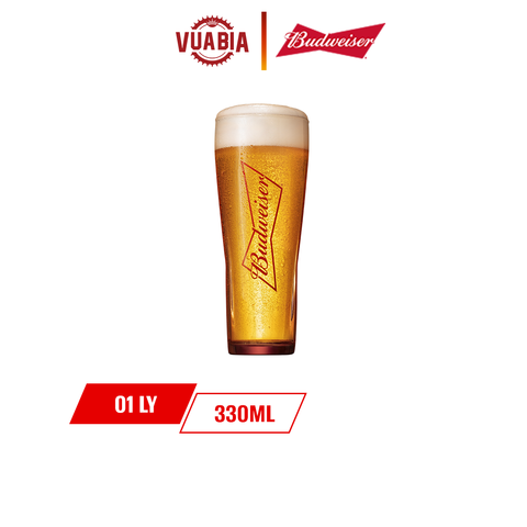 Ly Thủy Tinh Budweiser 330ml - QUÀ TẶNG KHÔNG BÁN