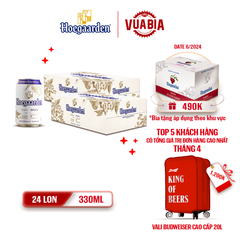 [FREESHIP] Bia Hoegaarden White Combo 2 Thùng 24 Lon 330ml - Tặng 1 Thùng Bia - Theo Khu Vực