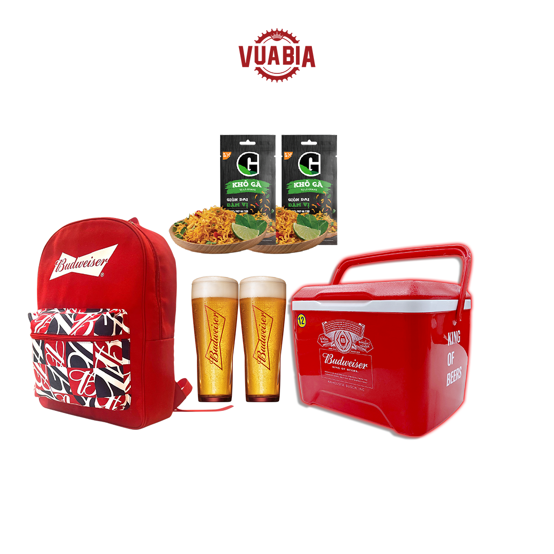 Combo Ba Lô Budweiser Cao Cấp (Laptop 15