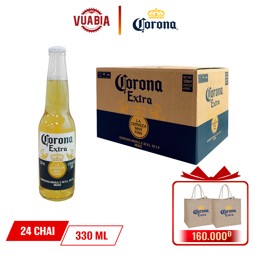 Mua Bia Corona Extra Thùng 24 Chai 330ml – Vua Bia