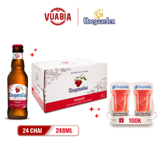 [FREESHIP] Bia Hoegaarden Rosee Thùng 24 Chai 248ml