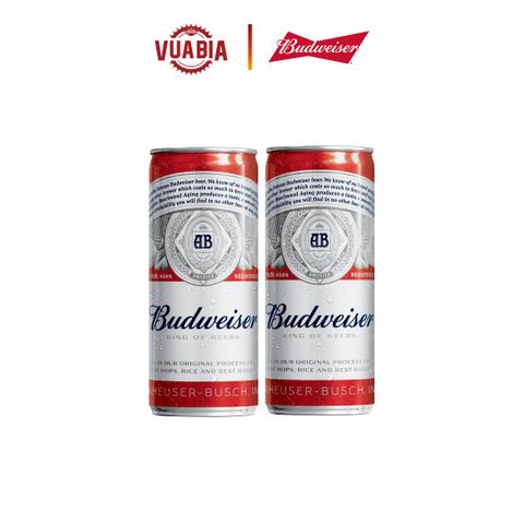 Bia Budweiser 2 Lon 330ml - QUÀ TẶNG KHÔNG BÁN