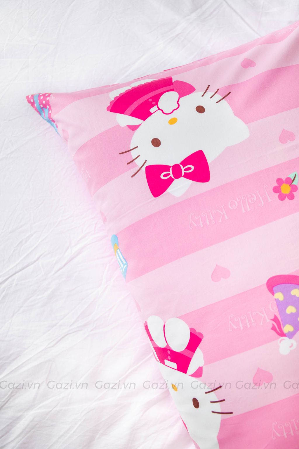 Vỏ gối Cotton - Hello Kitty – Gazi Home Bedding