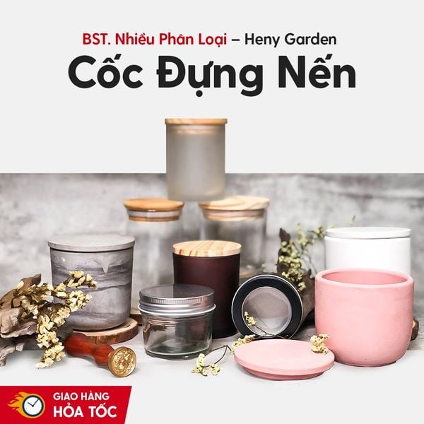 [TỔNG HỢP] Ly Cốc Đựng Nến Thơm Handmade HENY GARDEN