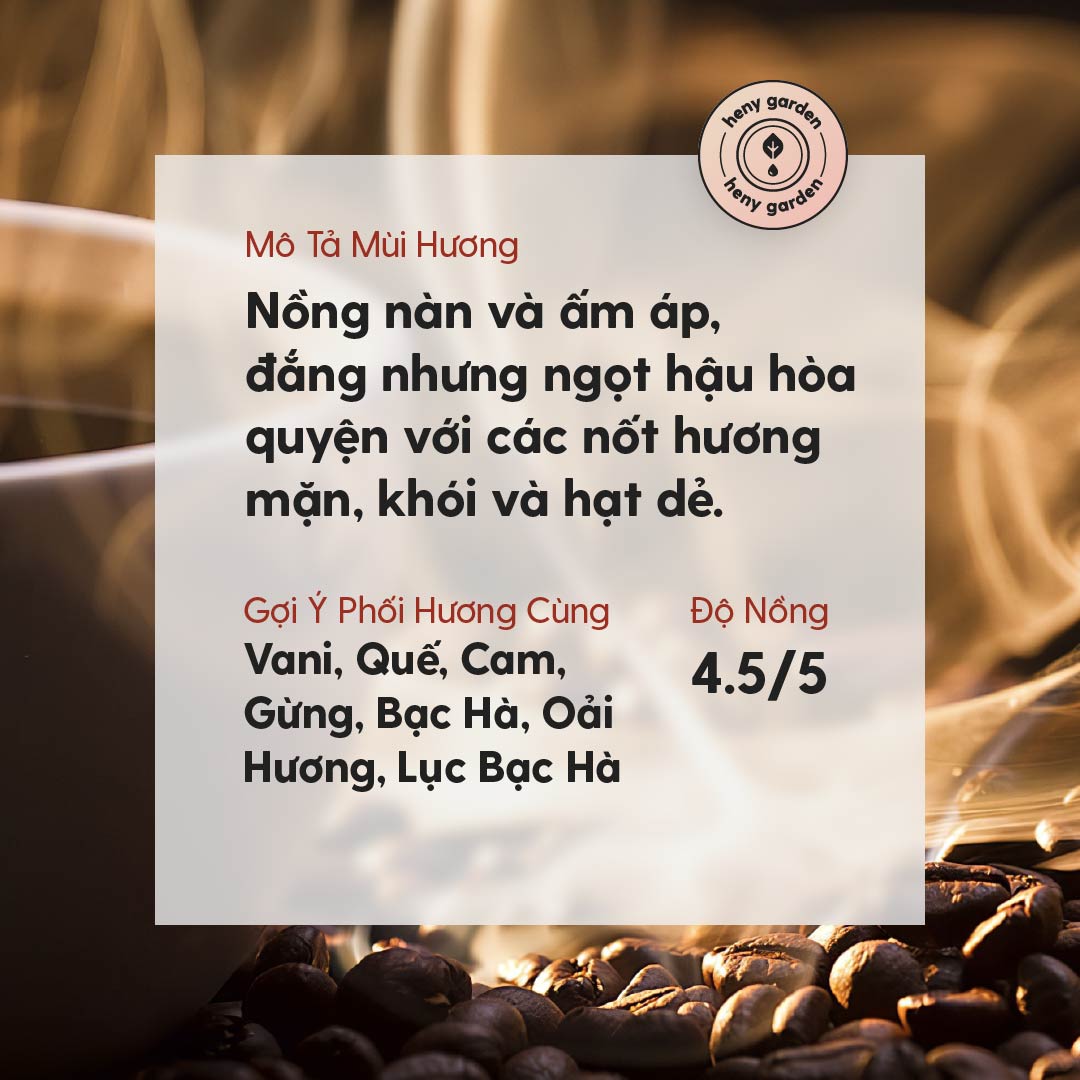 Tinh Dầu Cà Phê (Coffee Essential Oil) Heny Garden