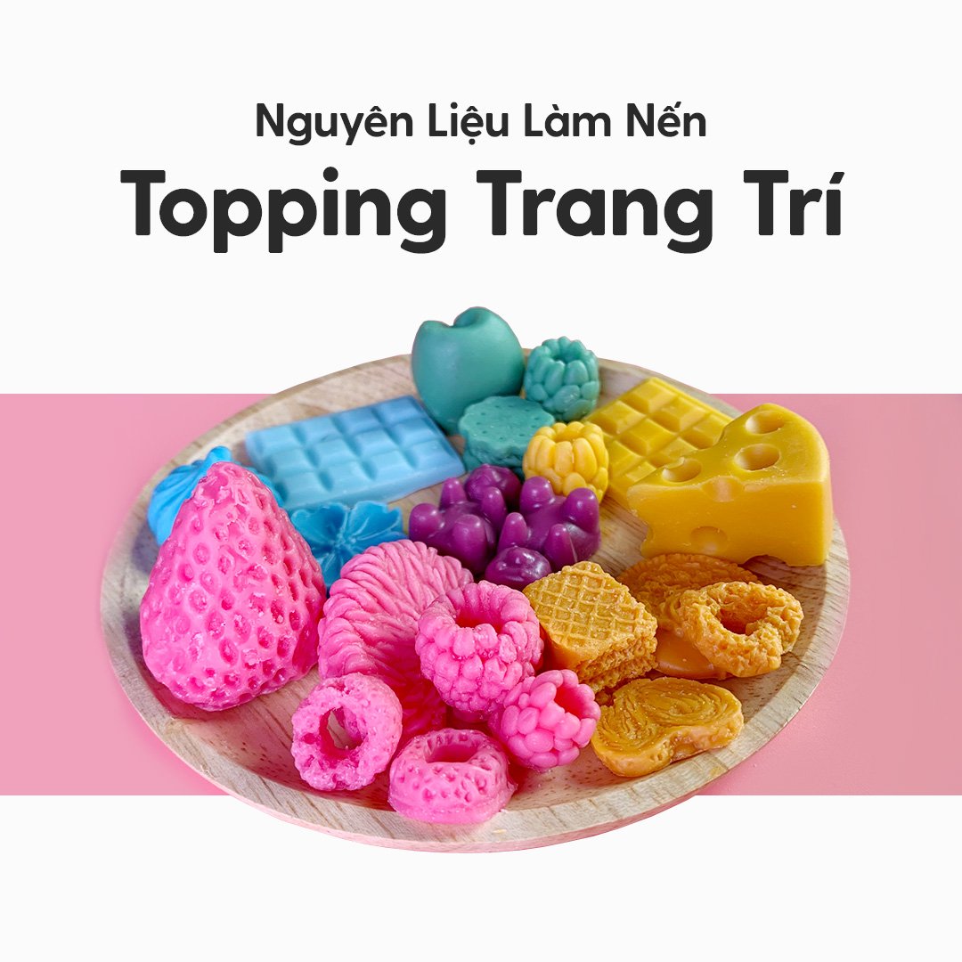 Topping Dễ Thương Trang Trí Nến & Sáp Thơm