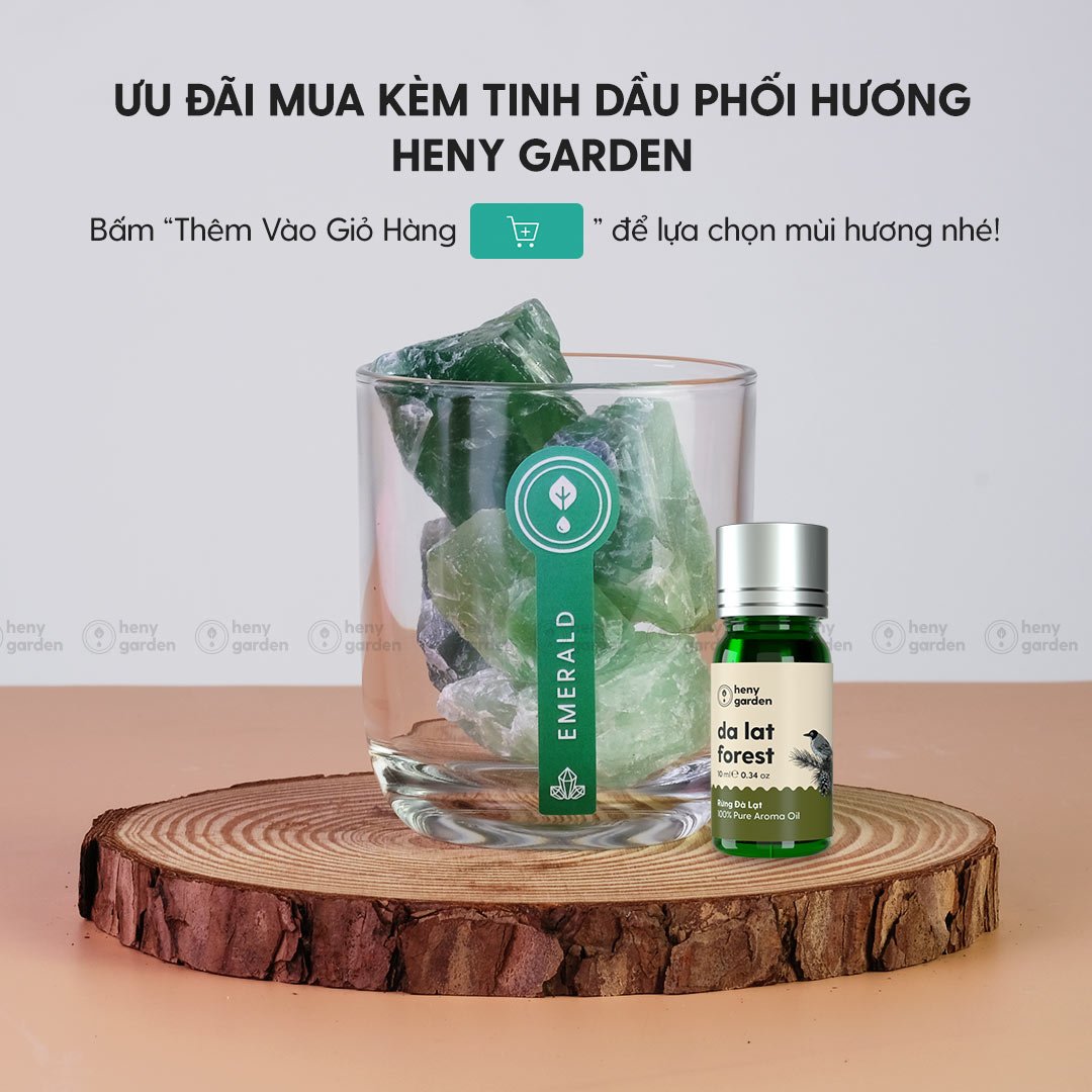 Đá Khuếch Tán Tinh Dầu Pha Lê Emerald Heny Garden