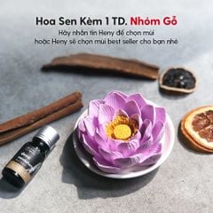 Đá Thơm Khuếch Tán Tinh Dầu Hoa Sen HENY GARDEN (Mẫu Mới)