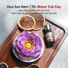 Đá Thơm Khuếch Tán Tinh Dầu Hoa Sen HENY GARDEN (Mẫu Mới)