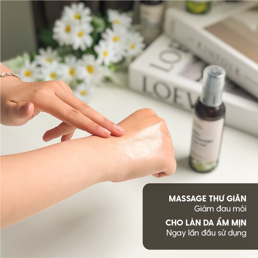 Dầu Massage Body HENY GARDEN Dưỡng Da Từ Thiên Nhiên