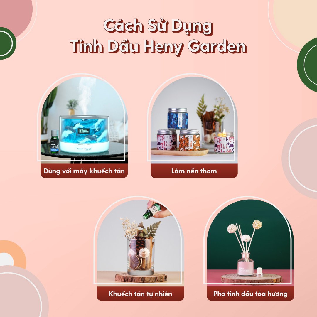 Tinh Dầu Đuổi Muỗi Thiên Nhiên 18 MÙI HENY GARDEN