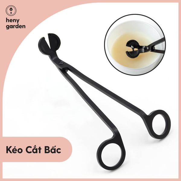 Kéo Cắt Bấc Nến Black Matte Premium