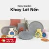 Khay Đế Lót Nến Thơm Xi Măng Phong Cách Hiện Đại (Nhiều Mẫu) HENY GARDEN