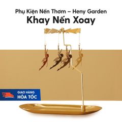 Khay Nến Xoay Chong Chóng Trọn Bộ Cao Cấp Nhiều Mẫu Lựa Chọn HENY GARDEN