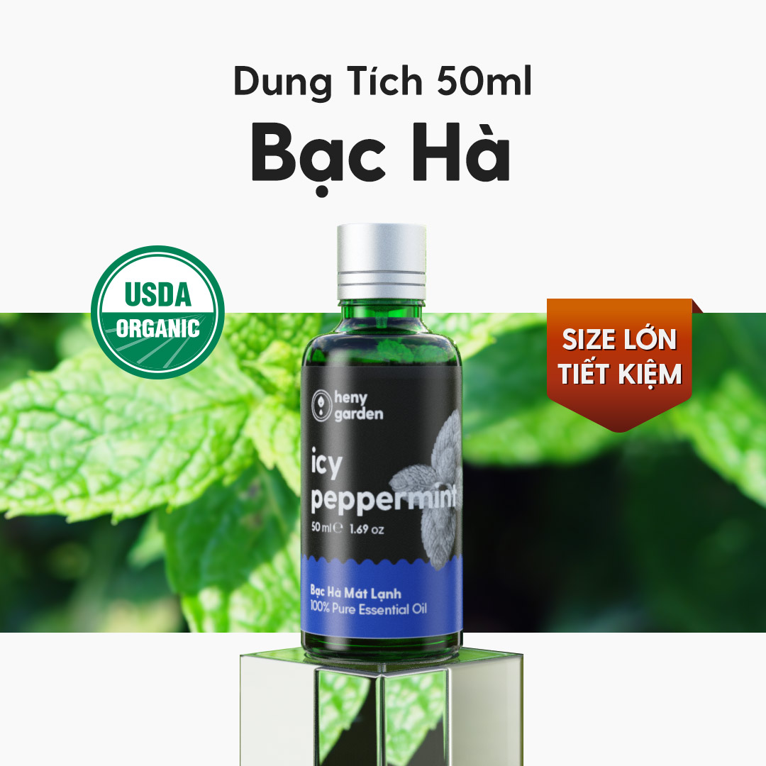 Tinh Dầu Bạc Hà (Icy Peppermint Essential Oil) Heny Garden