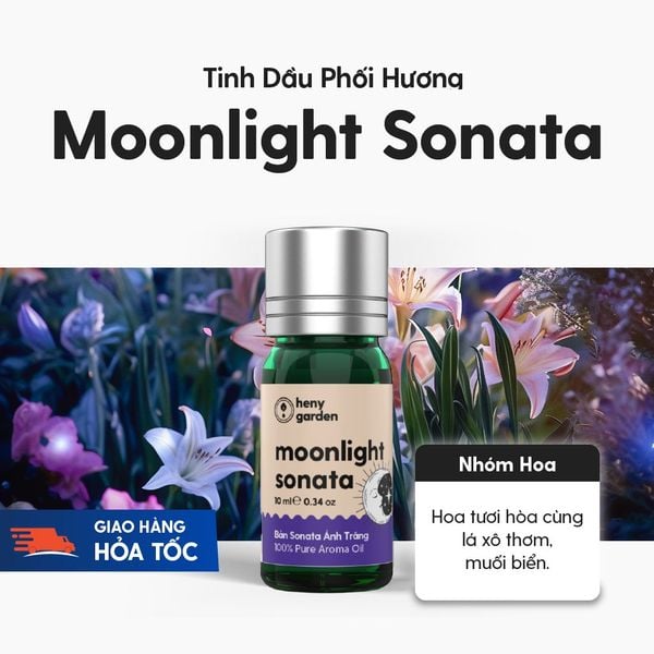 Tinh Dầu Phối Hương Moonlight Sonata (Bản Sonata Ánh Trăng) Xông Thơm Phòng HENY GARDEN