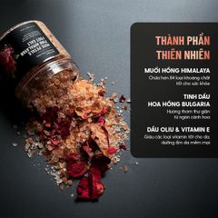 Muối Ngâm Chân Thảo Dược HIMALAYA & HOA HỒNG Bổ Sung Dầu Oliu & Vitamin E Giúp Dưỡng Ẩm Da HENY GARDEN