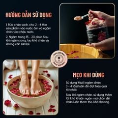 Muối Ngâm Chân Thảo Dược HIMALAYA & HOA HỒNG Bổ Sung Dầu Oliu & Vitamin E Giúp Dưỡng Ẩm Da HENY GARDEN