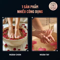 Muối Ngâm Chân Thảo Dược HIMALAYA & HOA HỒNG Bổ Sung Dầu Oliu & Vitamin E Giúp Dưỡng Ẩm Da HENY GARDEN