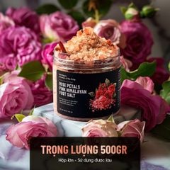 Muối Ngâm Chân Thảo Dược HIMALAYA & HOA HỒNG Bổ Sung Dầu Oliu & Vitamin E Giúp Dưỡng Ẩm Da HENY GARDEN
