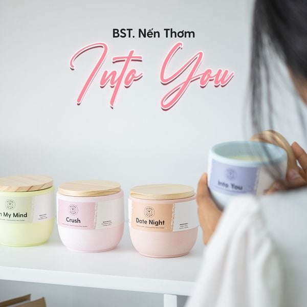 Nến Thơm Cao Cấp BST INTO YOU Size M 200Gr Heny Garden