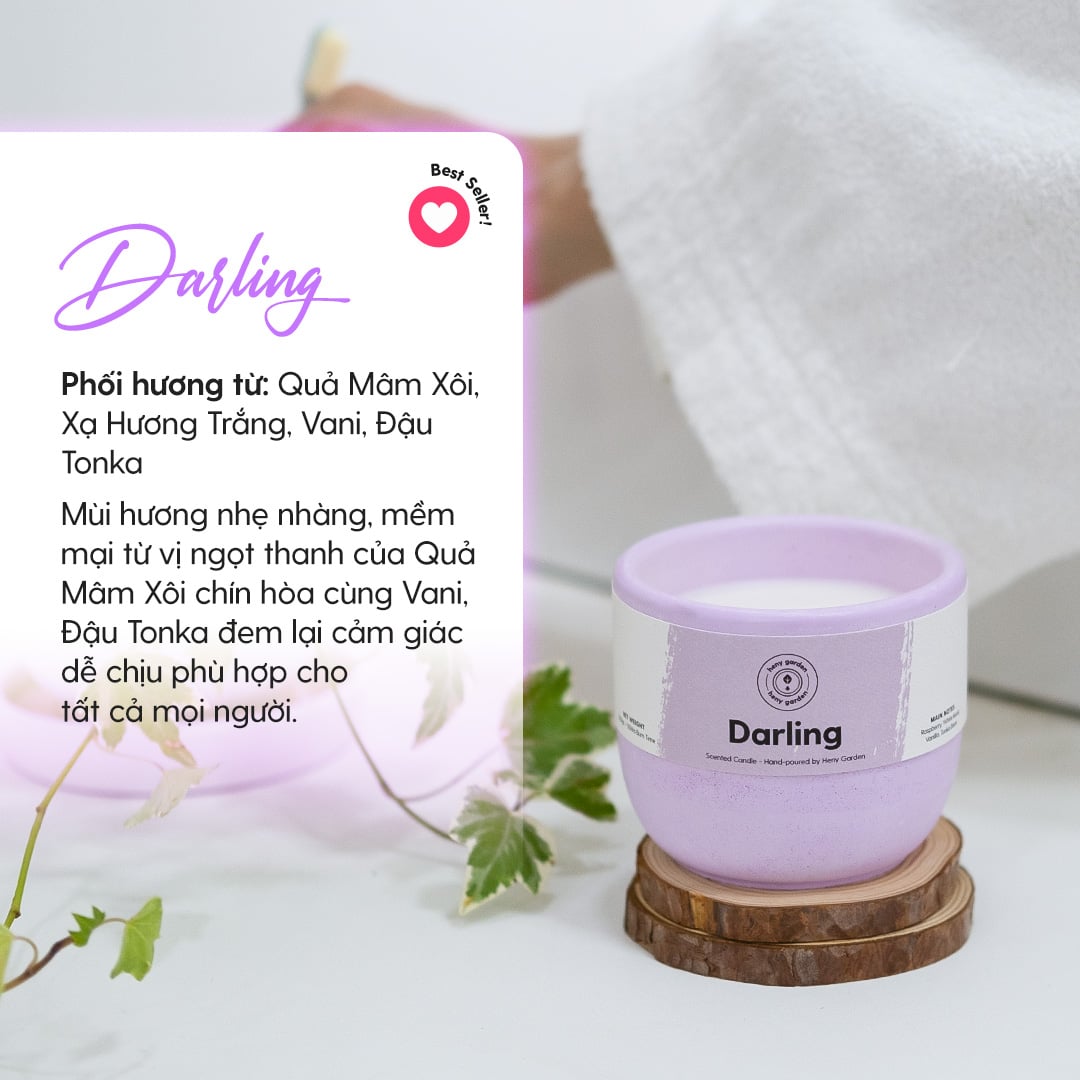 Nến Thơm Cao Cấp BST INTO YOU Size M 200Gr Heny Garden