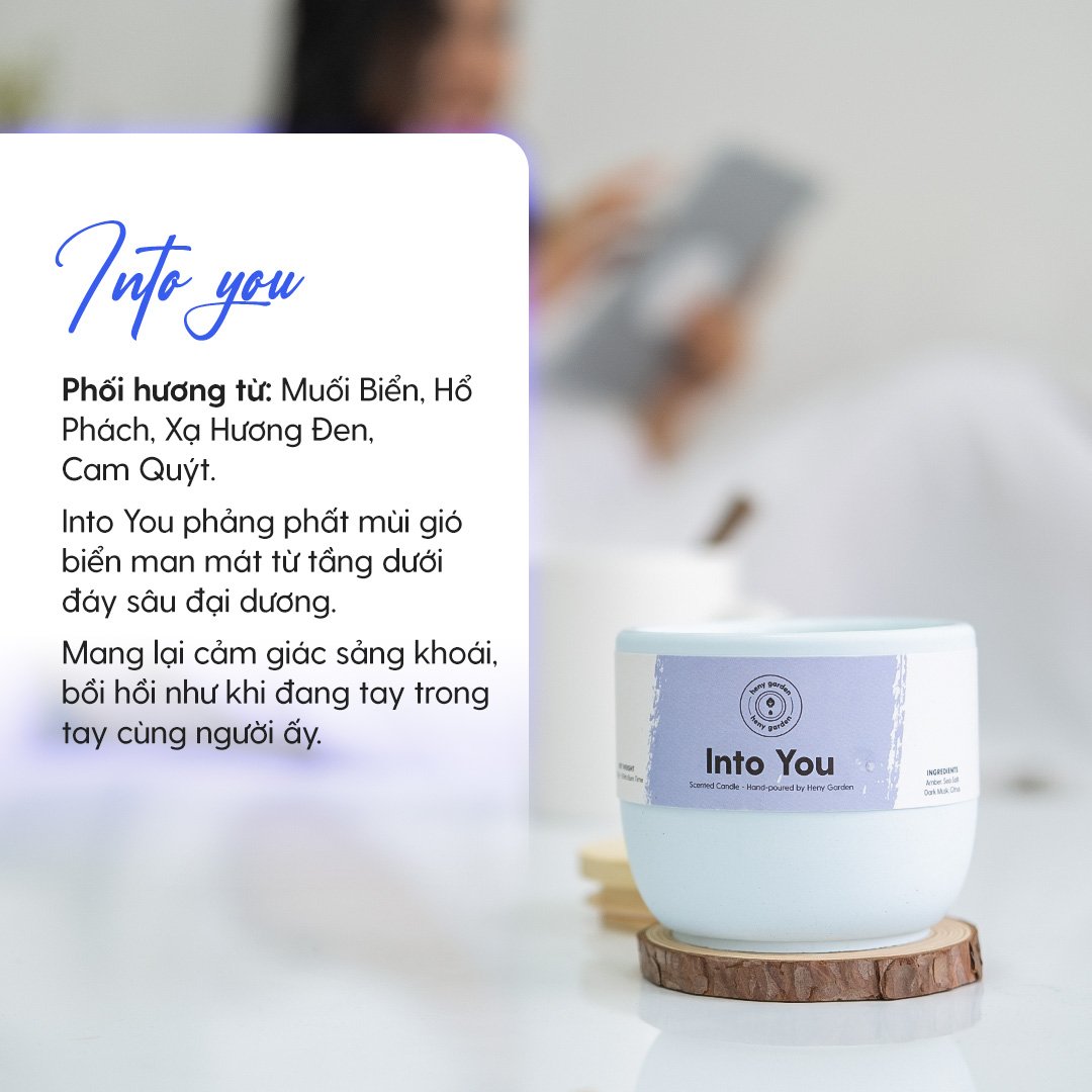 Nến Thơm Cao Cấp BST INTO YOU Size M 200Gr Heny Garden