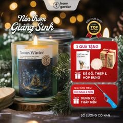 Nến Thơm Giáng Sinh Noel BST Green Xmas HENY GARDEN (Phiên bản giới hạn)