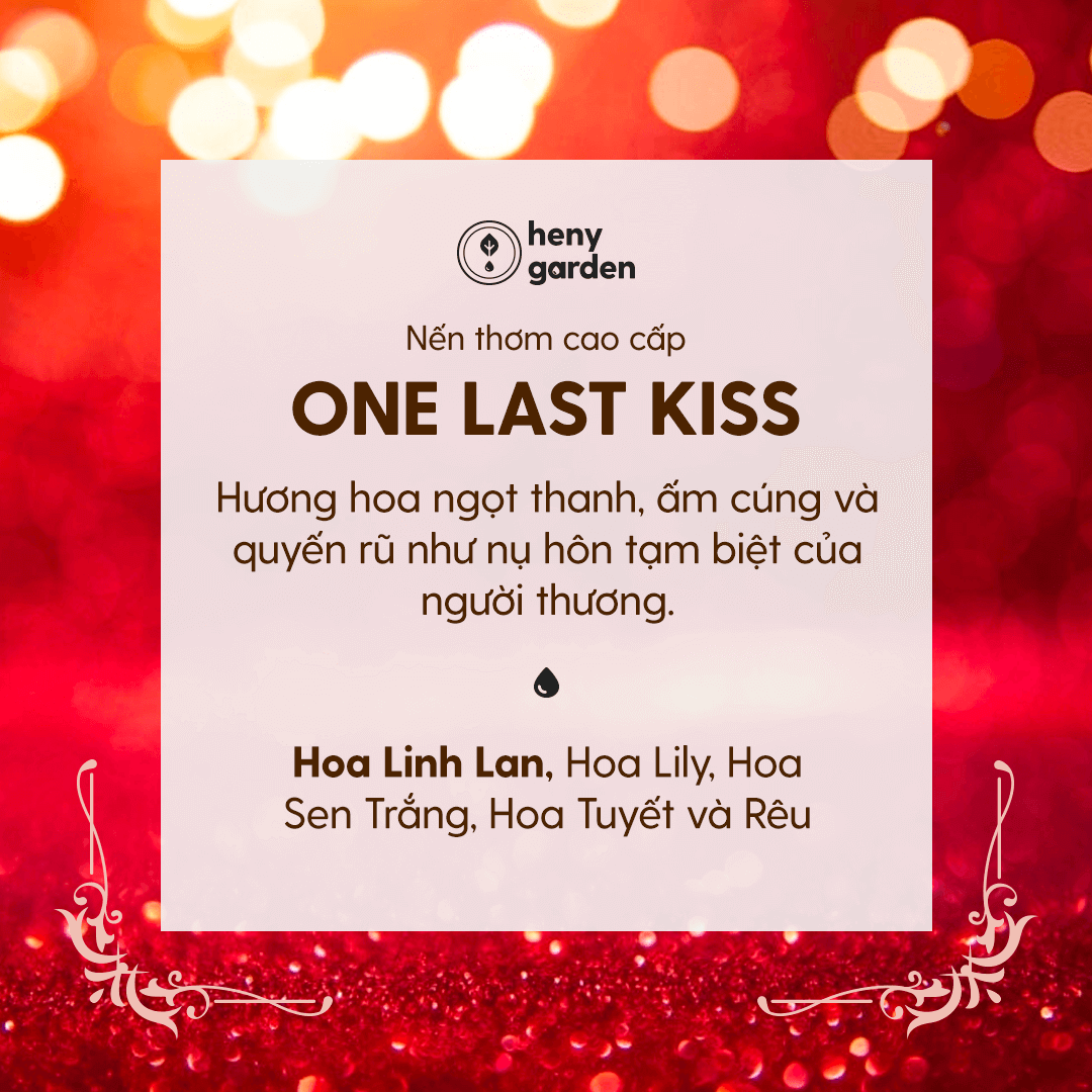 Nến Thơm Cao Cấp One Last Kiss