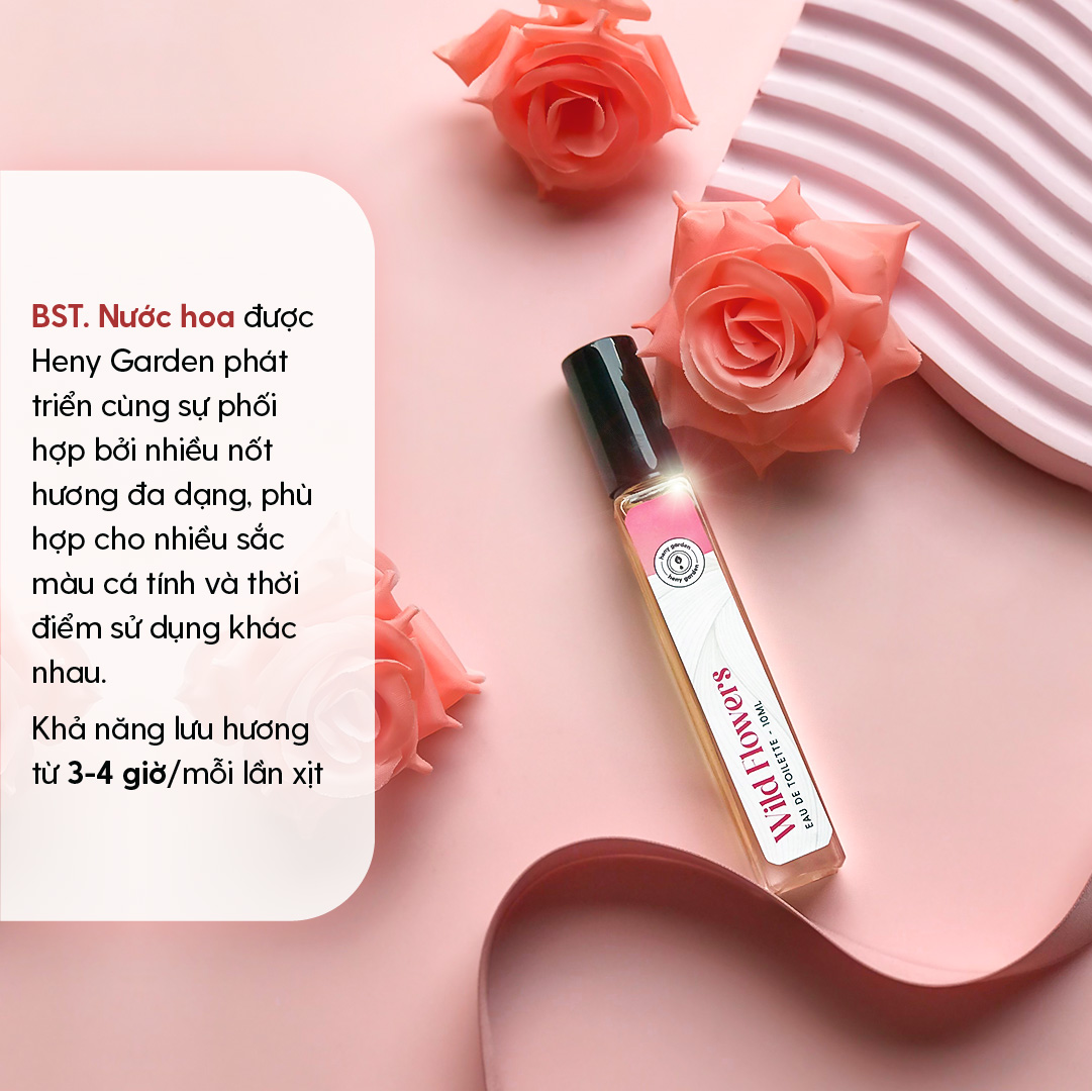 Nước Hoa Dạng Xịt Heny Garden 10mL - Hấp Dẫn, Thu Hút, Ngọt Ngào, Nữ Tính