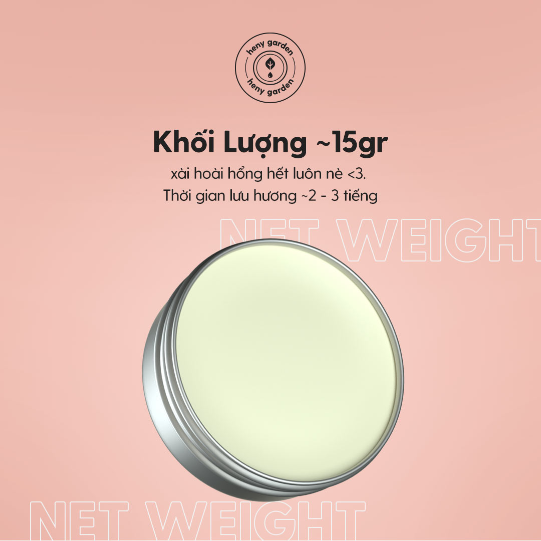 Nước Hoa Khô Nữ Nam Unisex Lưu Hương Lâu HENY GARDEN