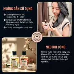 [Quà Noel Giáng Sinh] Xịt Thơm Tóc, Nước Hoa Tóc Cao Cấp Bổ Sung Dưỡng Tóc 100mL HENY GARDEN