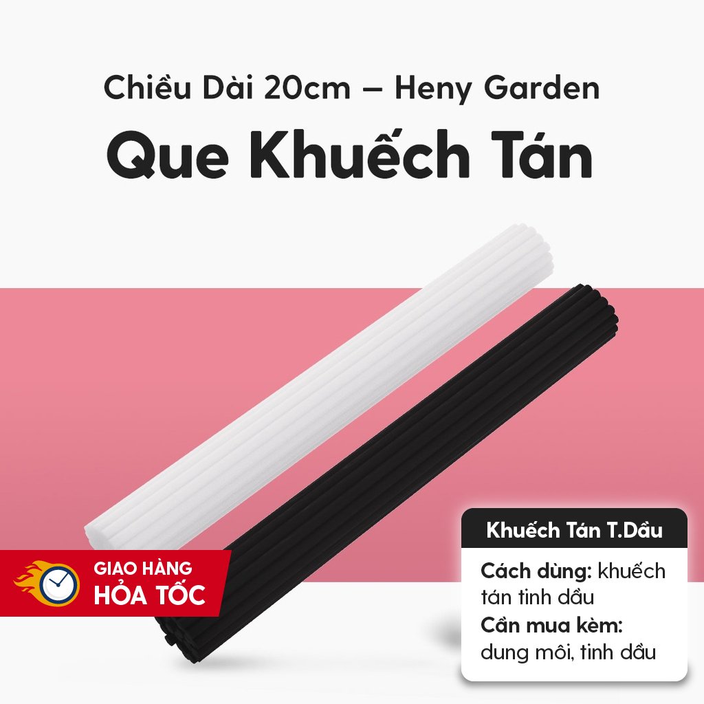 Que Khuếch Tán Tinh Dầu Thay Thế (Màu Đen) Heny Garden