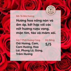 Tinh Dầu Hoa Hồng (Romantic Rose Essential Oil) Heny Garden