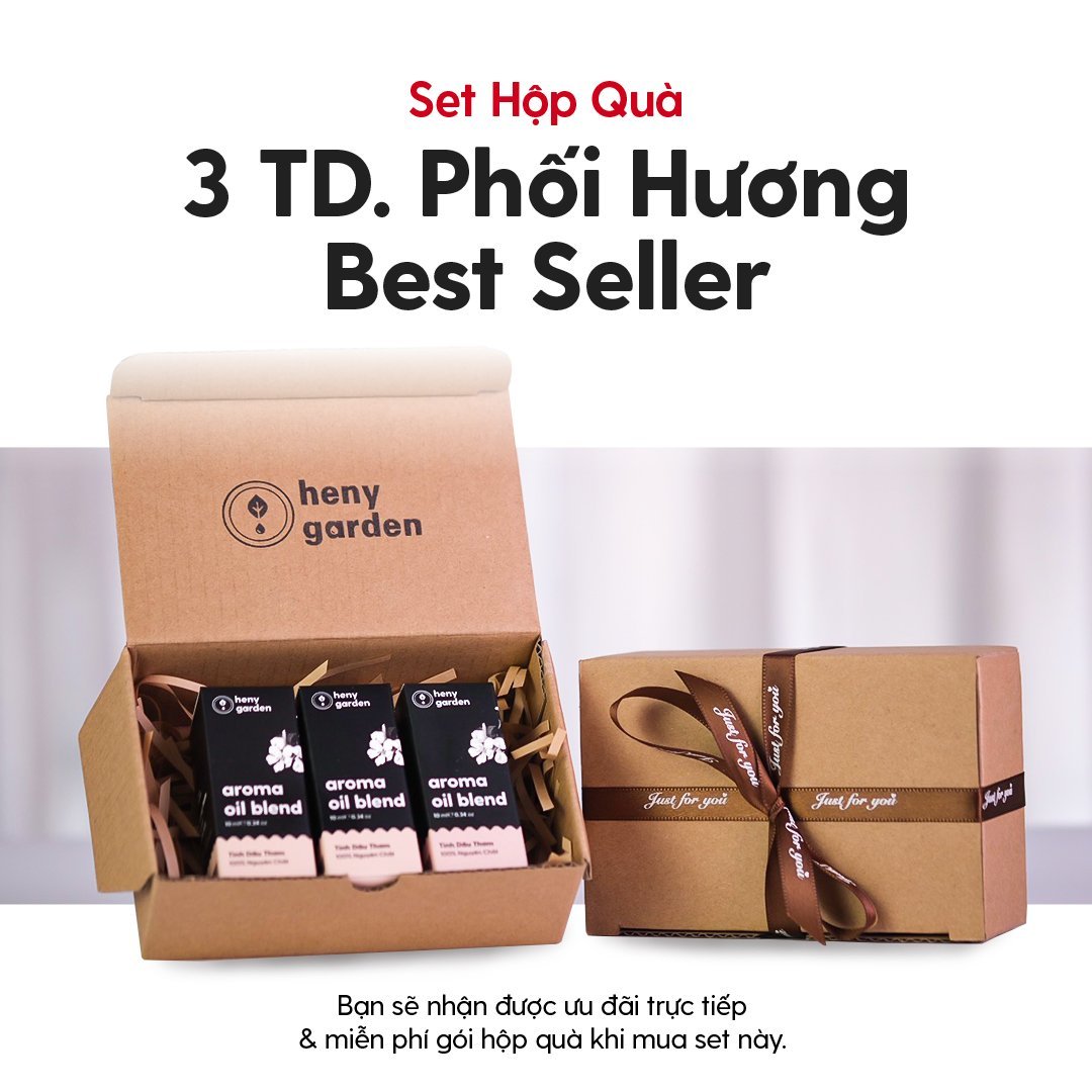 Tinh Dầu Thơm Phòng Phối Hương 15 MÙI Nhóm Gỗ HENY GARDEN