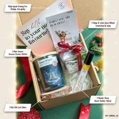 Set Quà Tặng Noel Giáng Sinh Nến Thơm Heny Garden (Green Xmas Collection)