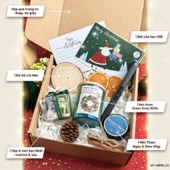 Set Quà Tặng Noel Giáng Sinh Nến Thơm Heny Garden (Green Xmas Collection)