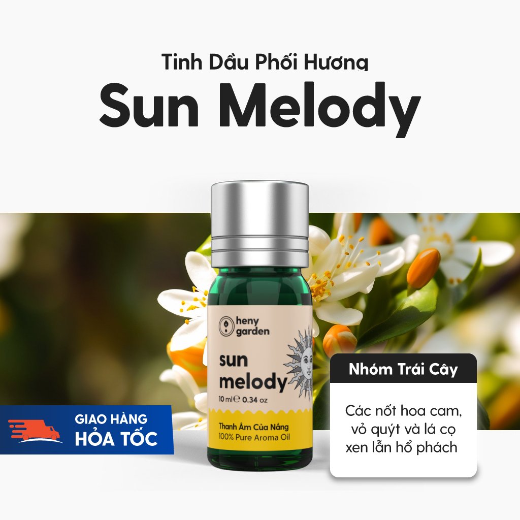 Tinh Dầu Phối Hương Sun Melody (Thanh Âm Của Nắng) Xông Thơm Phòng HENY GARDEN