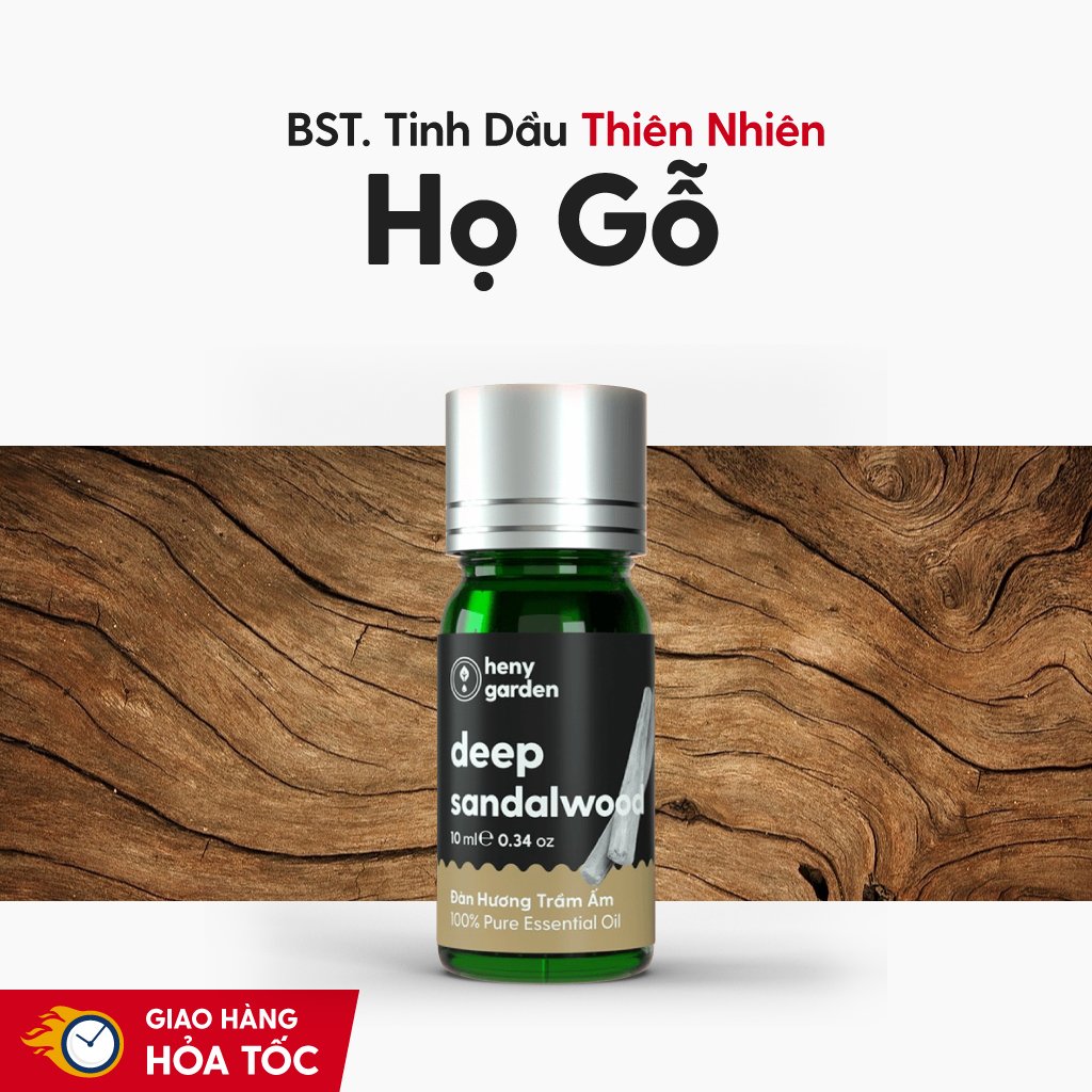 Tinh Dầu Thơm Phòng Thiên Nhiên 6 MÙI Nhóm GỖ HENY GARDEN