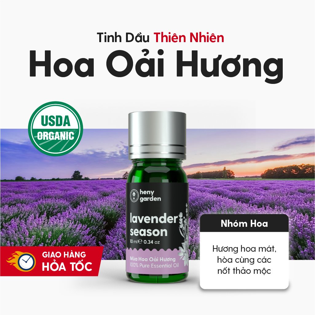 Tinh Dầu Thơm Phòng Thiên Nhiên 9 MÙI Nhóm HOA HENY GARDEN