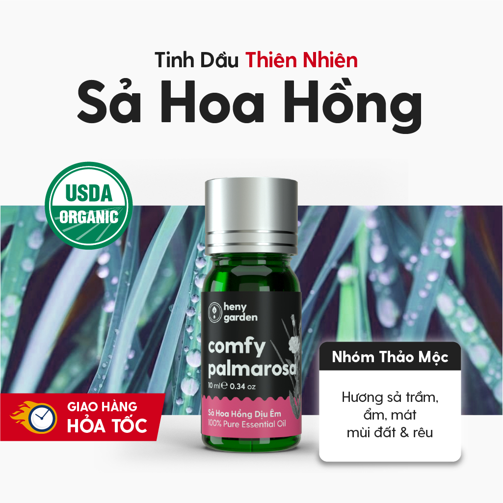 Tinh Dầu Thơm Phòng Thiên Nhiên 10 MÙI Nhóm THẢO MỘC HENY GARDEN