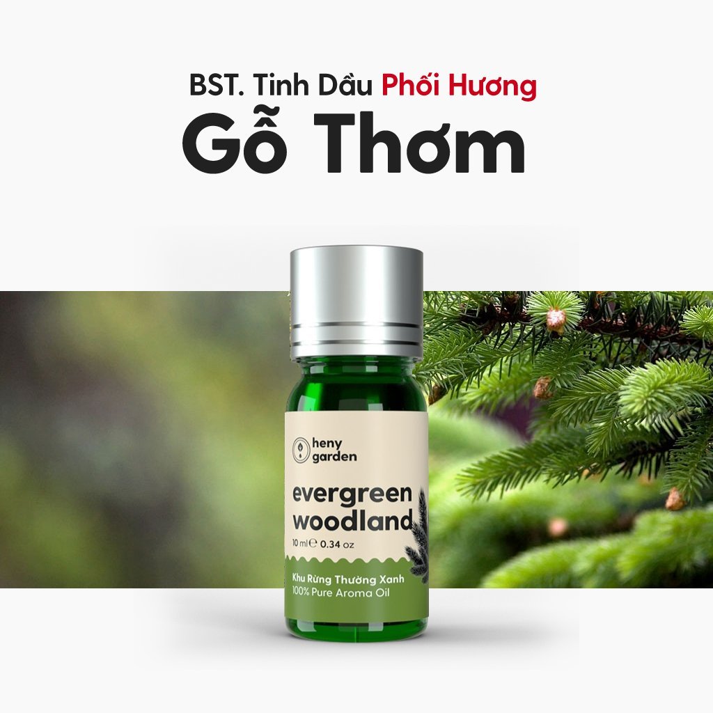 Tinh Dầu Thơm Phòng Phối Hương 15 MÙI Nhóm Gỗ HENY GARDEN