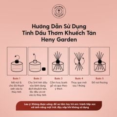 Que Mây Khuếch Tán Tinh Dầu Thay Thế (Màu Ngà) Heny Garden