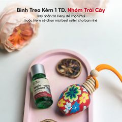 Tinh Dầu Treo Phòng Họa Tiết Bình Gốm Heny Garden