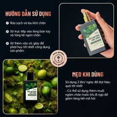 Xịt Hôi Chân, Khử Mùi Giày Chiết Xuất Tràm Trà & Nano Bạc HENY GARDEN 50mL Giúp Khử Mùi, Khử Khuẩn Nhanh Chóng