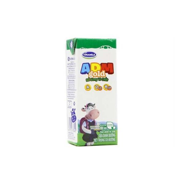  Sữa Tiệt Trùng ADM Gold Vinamilk Có Đường (180ml) 