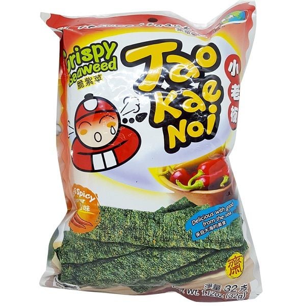  Bánh Snack Rong Biển Giòn Cậu Chủ (Taokaenoi) Vị Cay 32g 